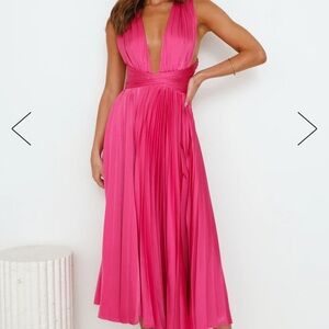 Hello Molly Prime Asset Maxi Dress Hot Pink